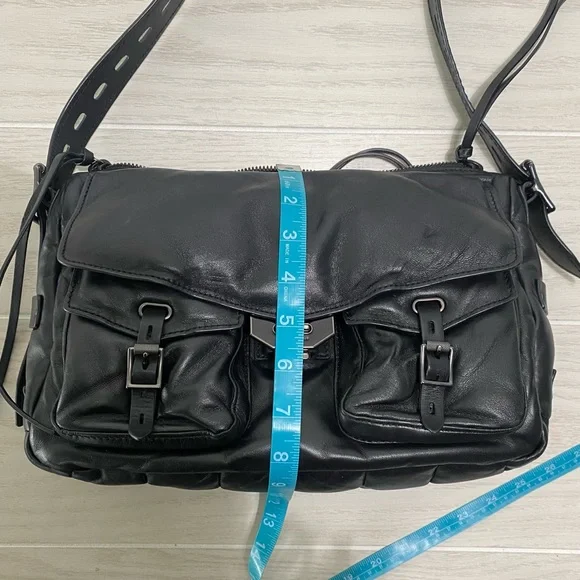 Rag and Bone field puffer leather messenger bag - Picture 14 of 15